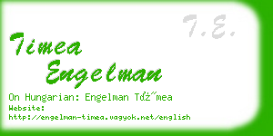 timea engelman business card